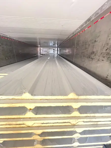 Painel azul de refrigeração