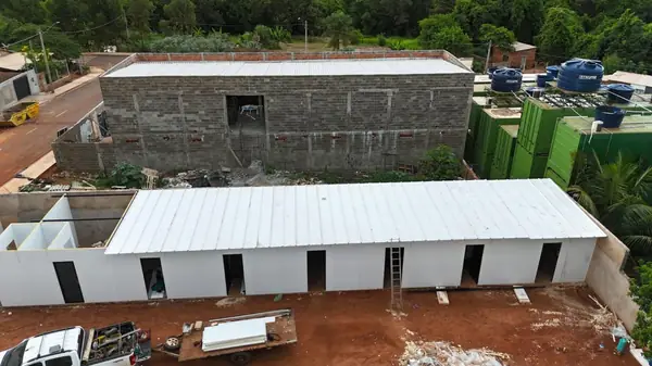 Vista aérea de obra